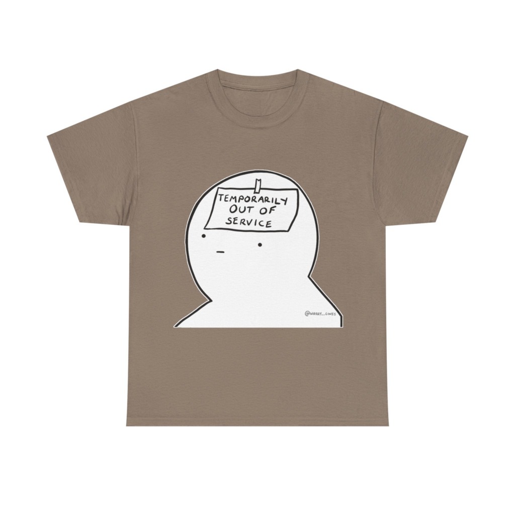 Graphic T-Shirt: Temporarily Out of Service Head
