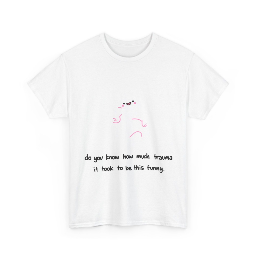T-Shirt: Funny Ghost 'Trauma' Graphic Tee