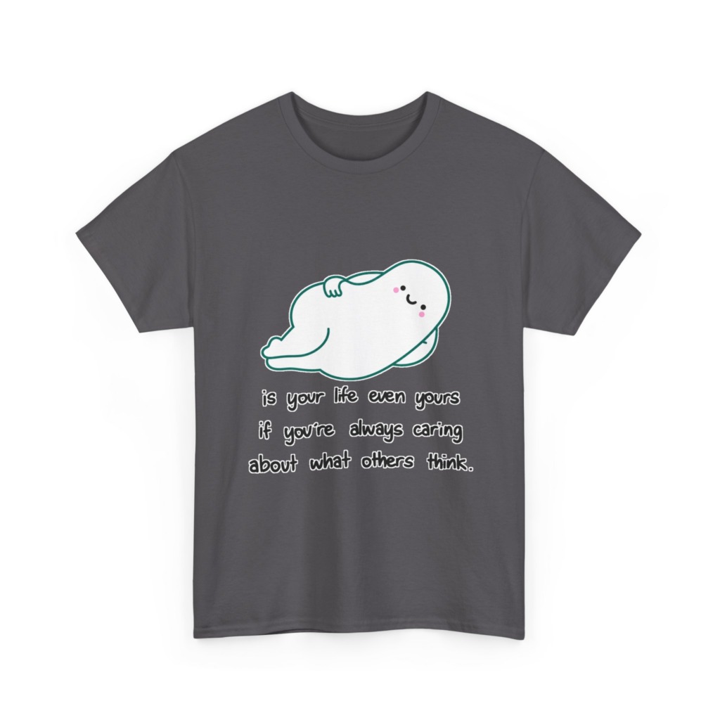 White 'Life Is Yours' Blob Graphic T-Shirt