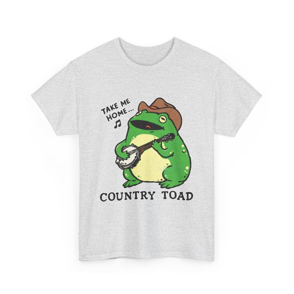 Country Toad Banjo Frog Graphic T-Shirt