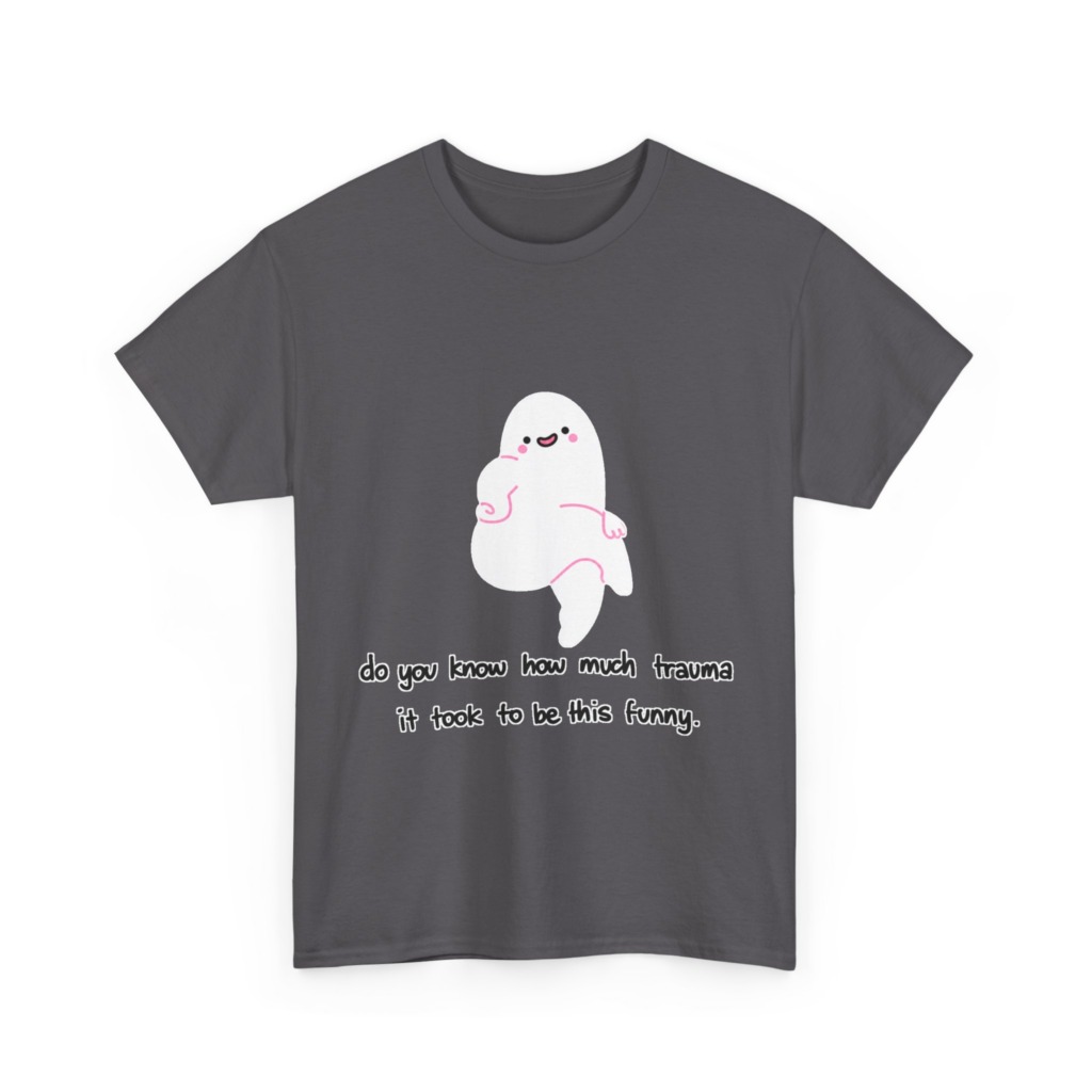 T-Shirt: Funny Ghost 'Trauma' Graphic Tee