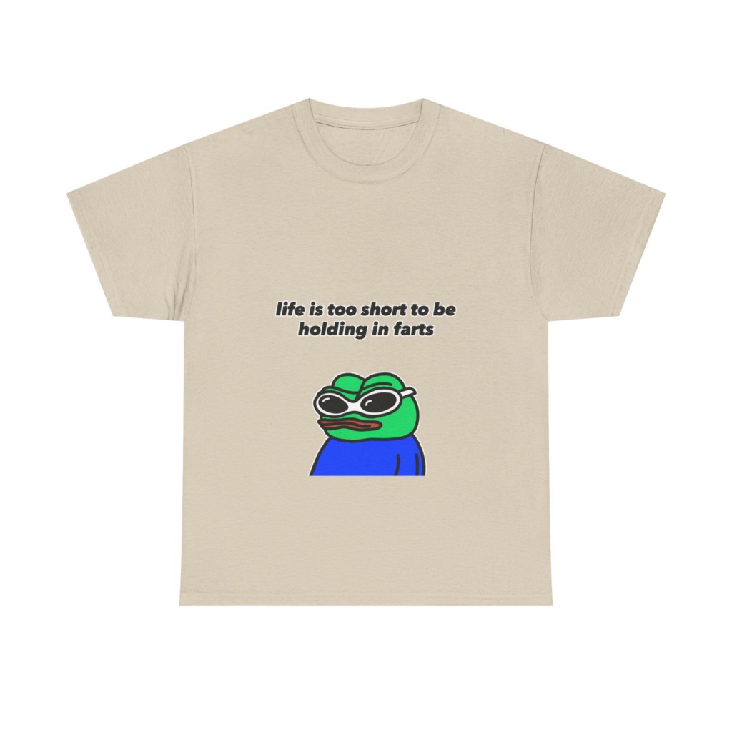 T-shirt: Pepe Frog 'Life's Too Short' Graphic Tee