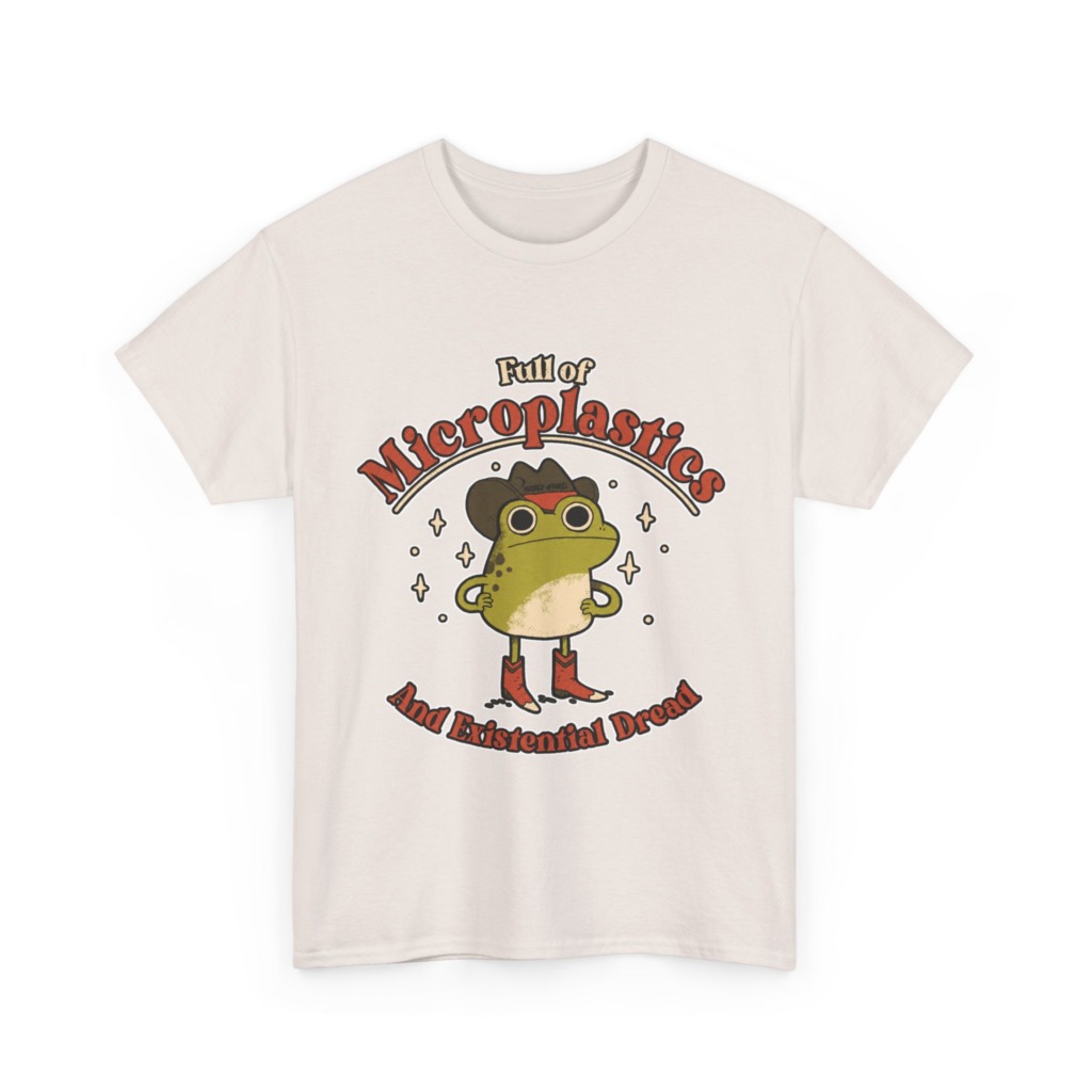 T-Shirt: Cowboy Frog Microplastics Graphic