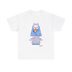 T-Shirt: Llama in Blanket & 'F#ck Alone' Coffee Quote