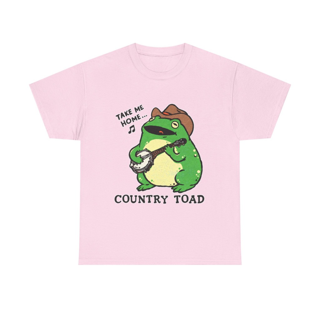 Country Toad Banjo Frog Graphic T-Shirt