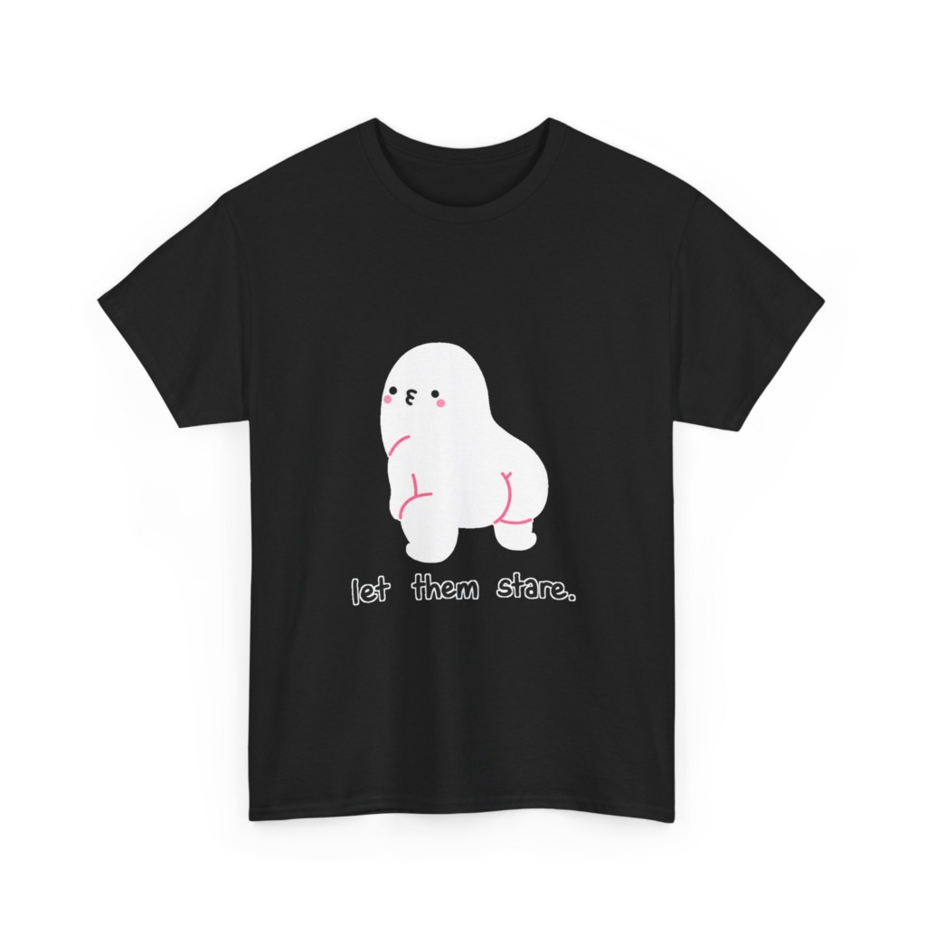 White "Let Them Stare" Creature Graphic Tee