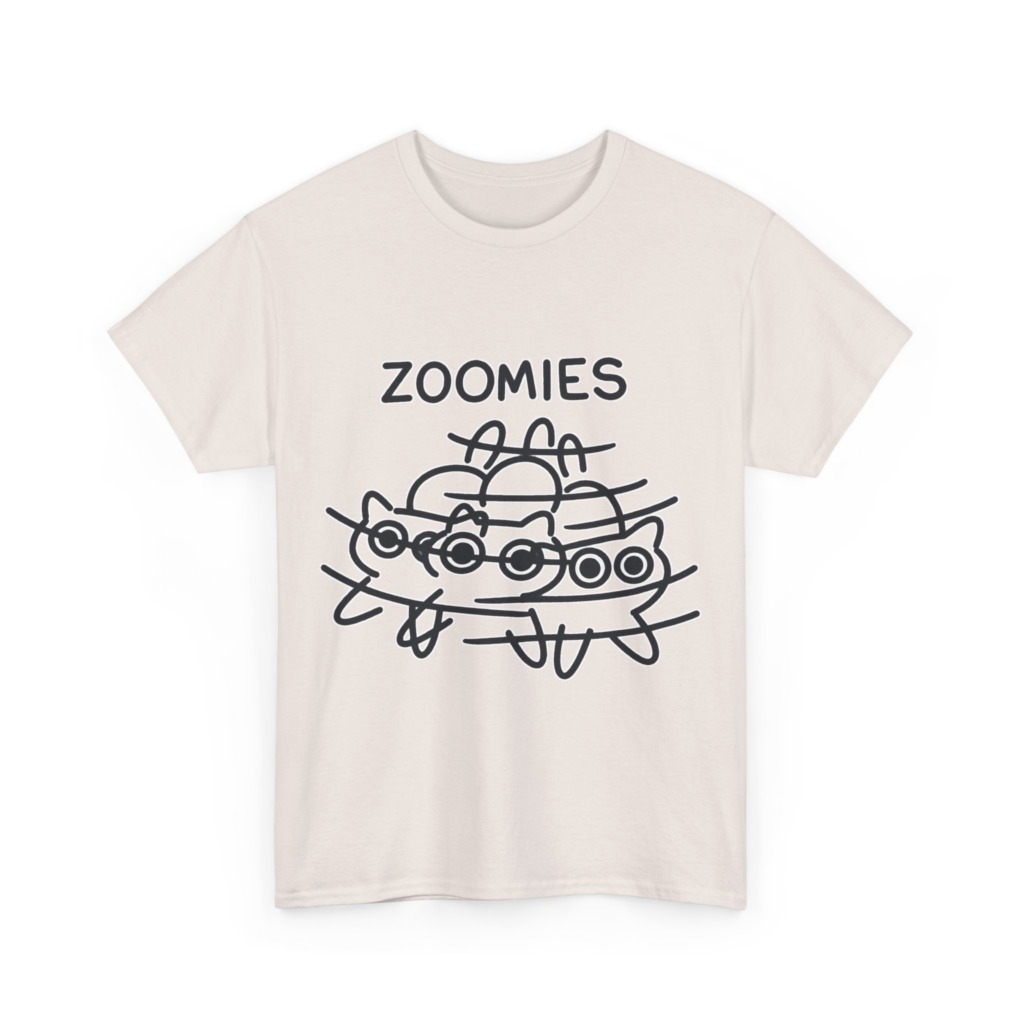 T-Shirt: Zoomies Energetic Cats Graphic
