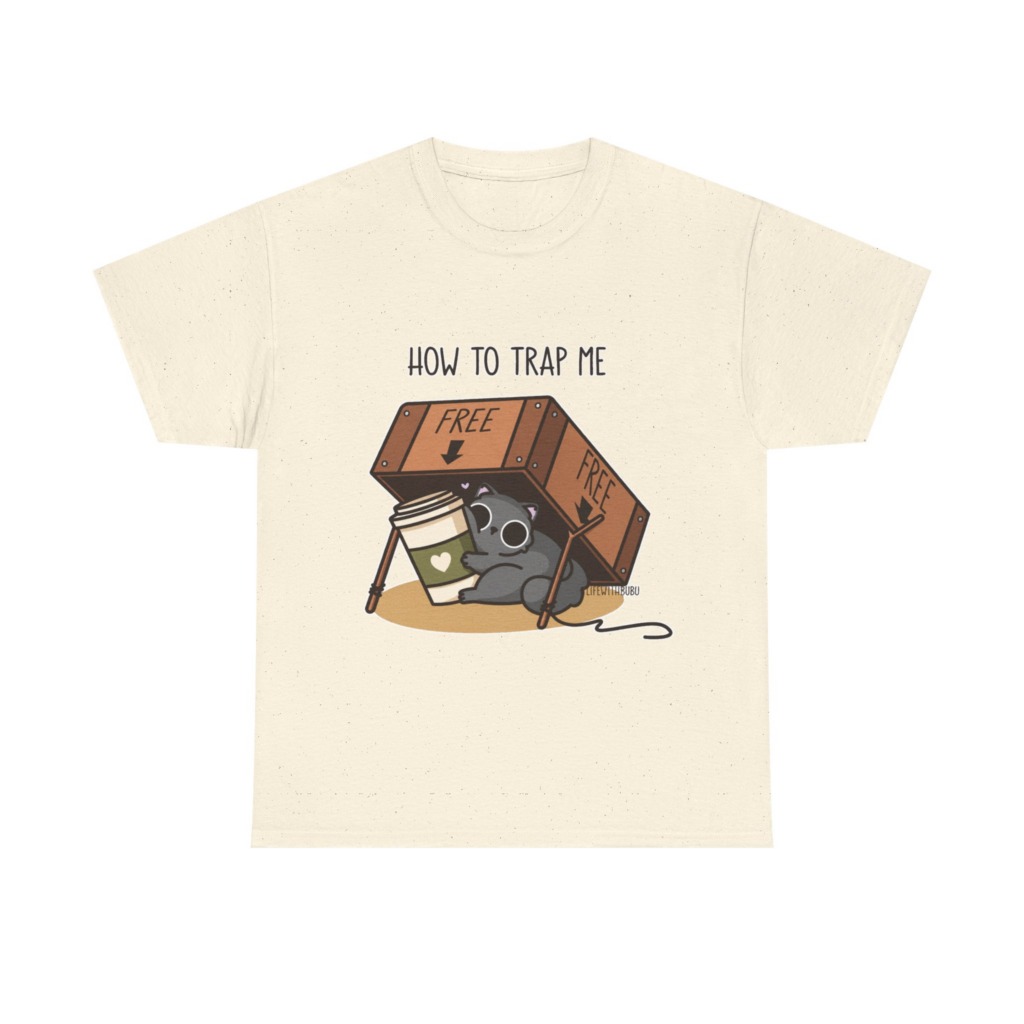 How to Trap Me Coffee Cat Graphic Tee