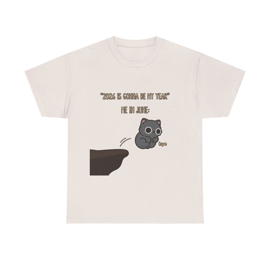 T-Shirt: '2026 Is My Year' Bubu Cat Meme Print