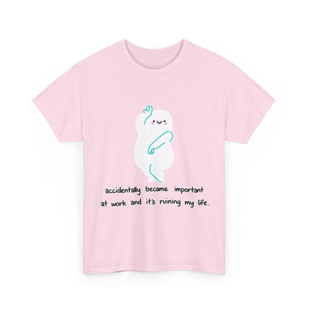 White "Accidentally Important" Graphic Tee