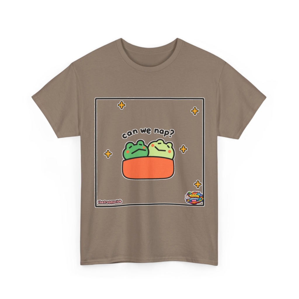 Napping Frogs 'Can We Nap?' Graphic T-Shirt