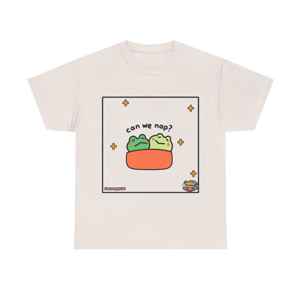 Napping Frogs 'Can We Nap?' Graphic T-Shirt