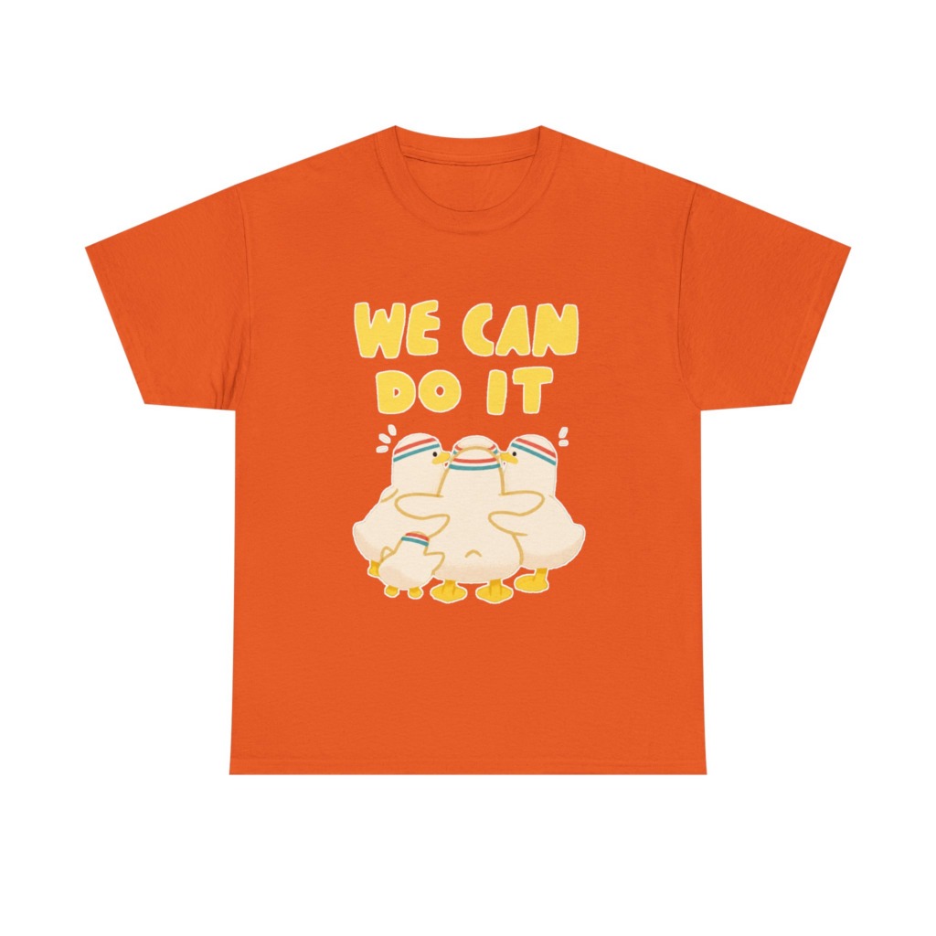 White 'We Can Do It' Duckling Huddle Graphic Tee