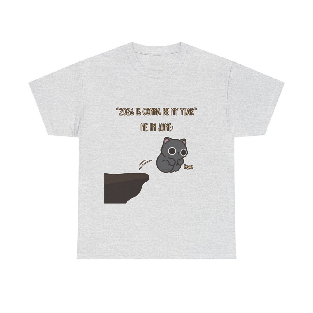 T-Shirt: '2026 Is My Year' Bubu Cat Meme Print