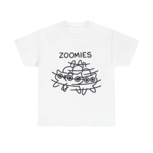 T-Shirt: Zoomies Energetic Cats Graphic