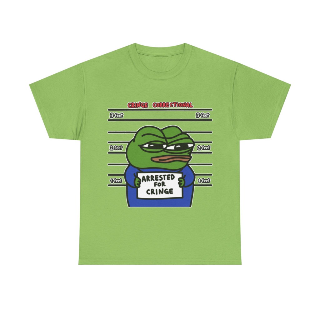 Pepe Frog Arrested for Cringe Mugshot T-Shirt