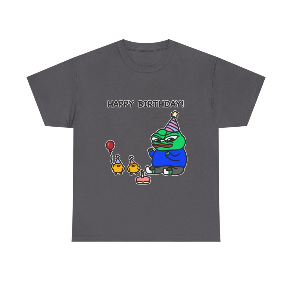 Happy Birthday Pepe Frog Party Graphic T-Shirt
