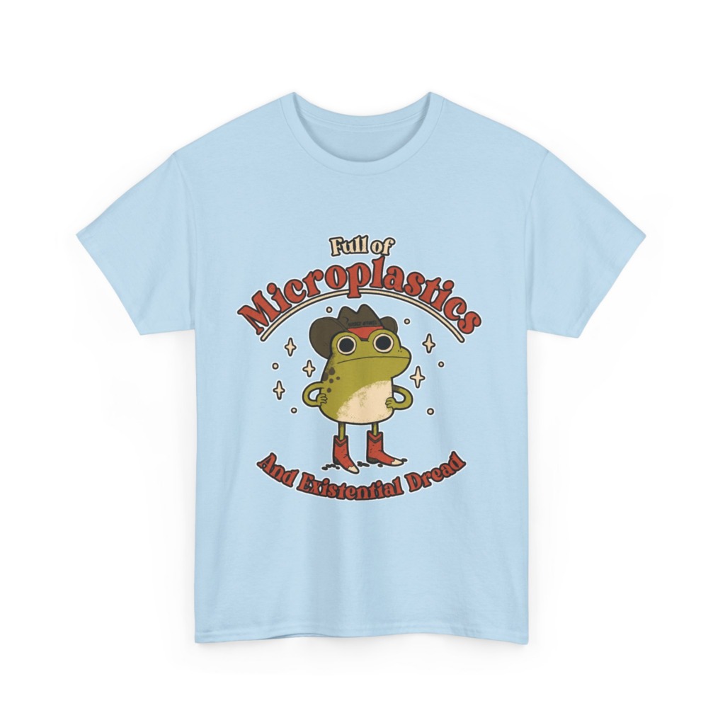 T-Shirt: Cowboy Frog Microplastics Graphic