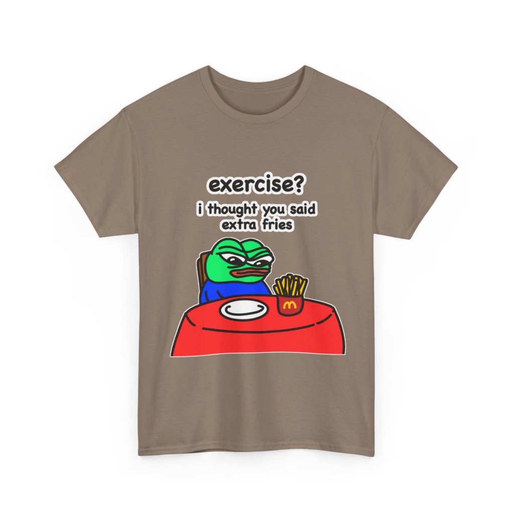 Pepe the Frog 'Extra Fries' Graphic T-Shirt