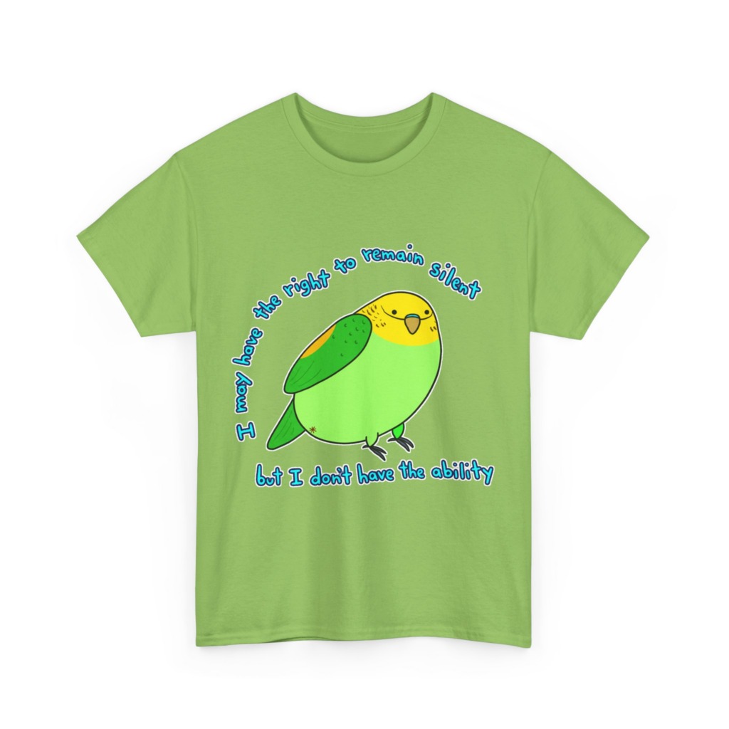 Silent Parrot Quote Graphic T-Shirt