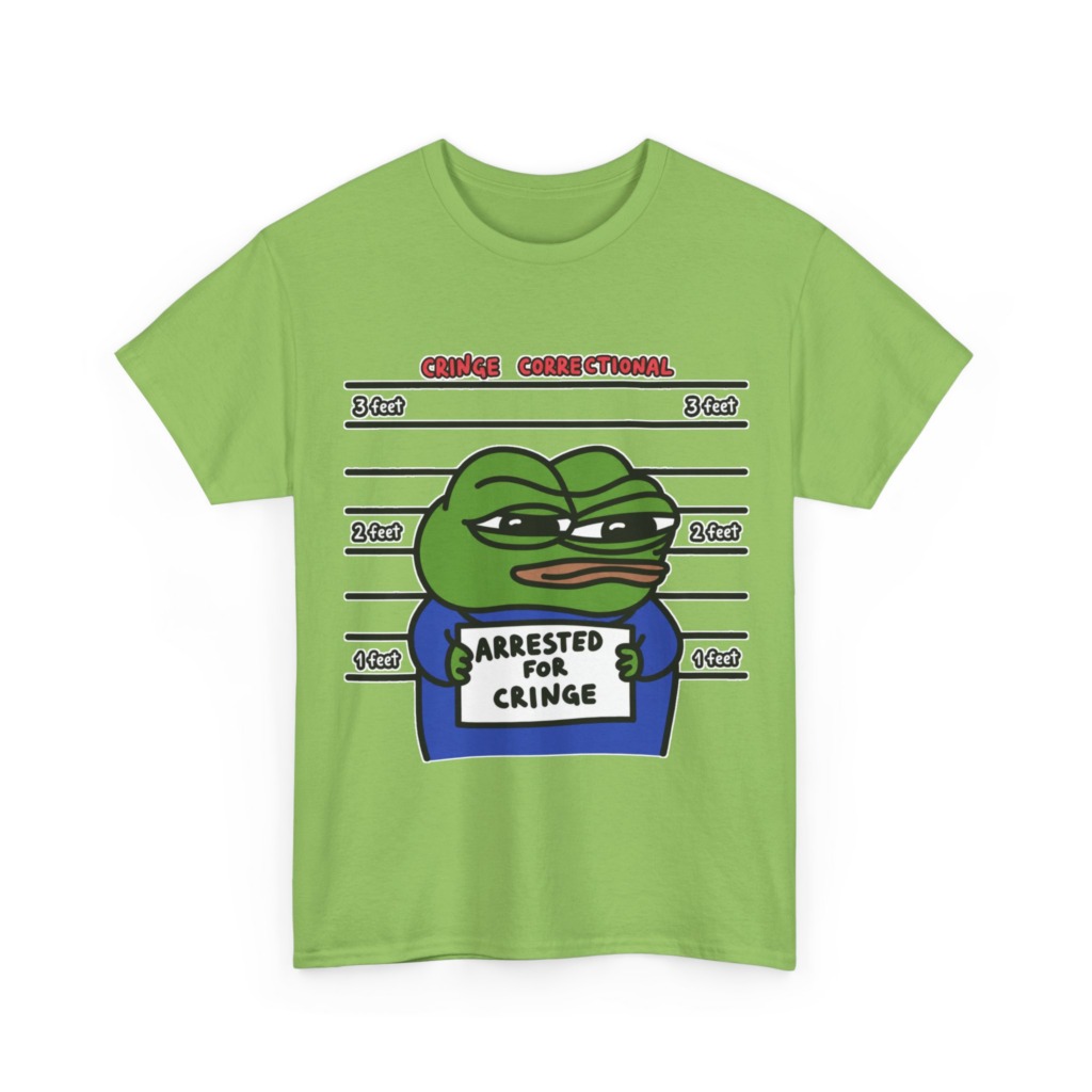 Pepe Frog Arrested for Cringe Mugshot T-Shirt