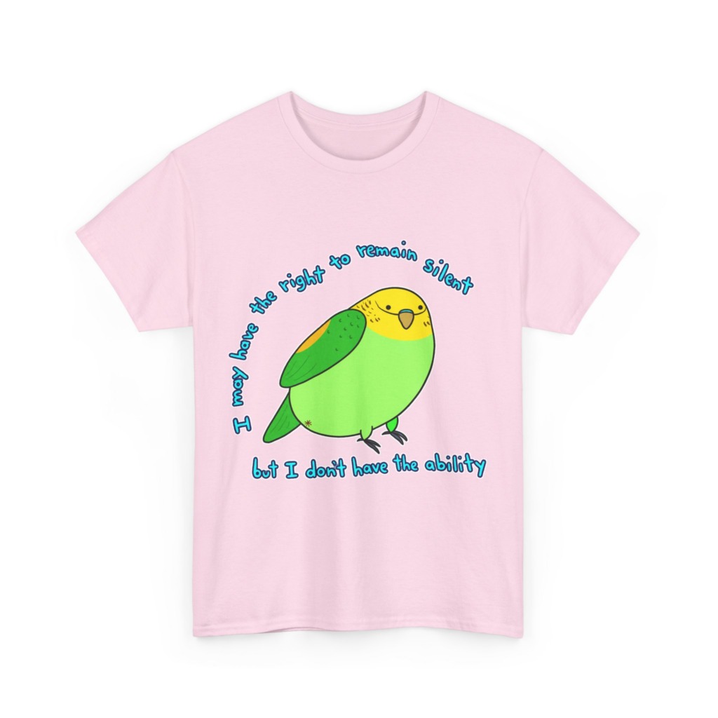 Silent Parrot Quote Graphic T-Shirt