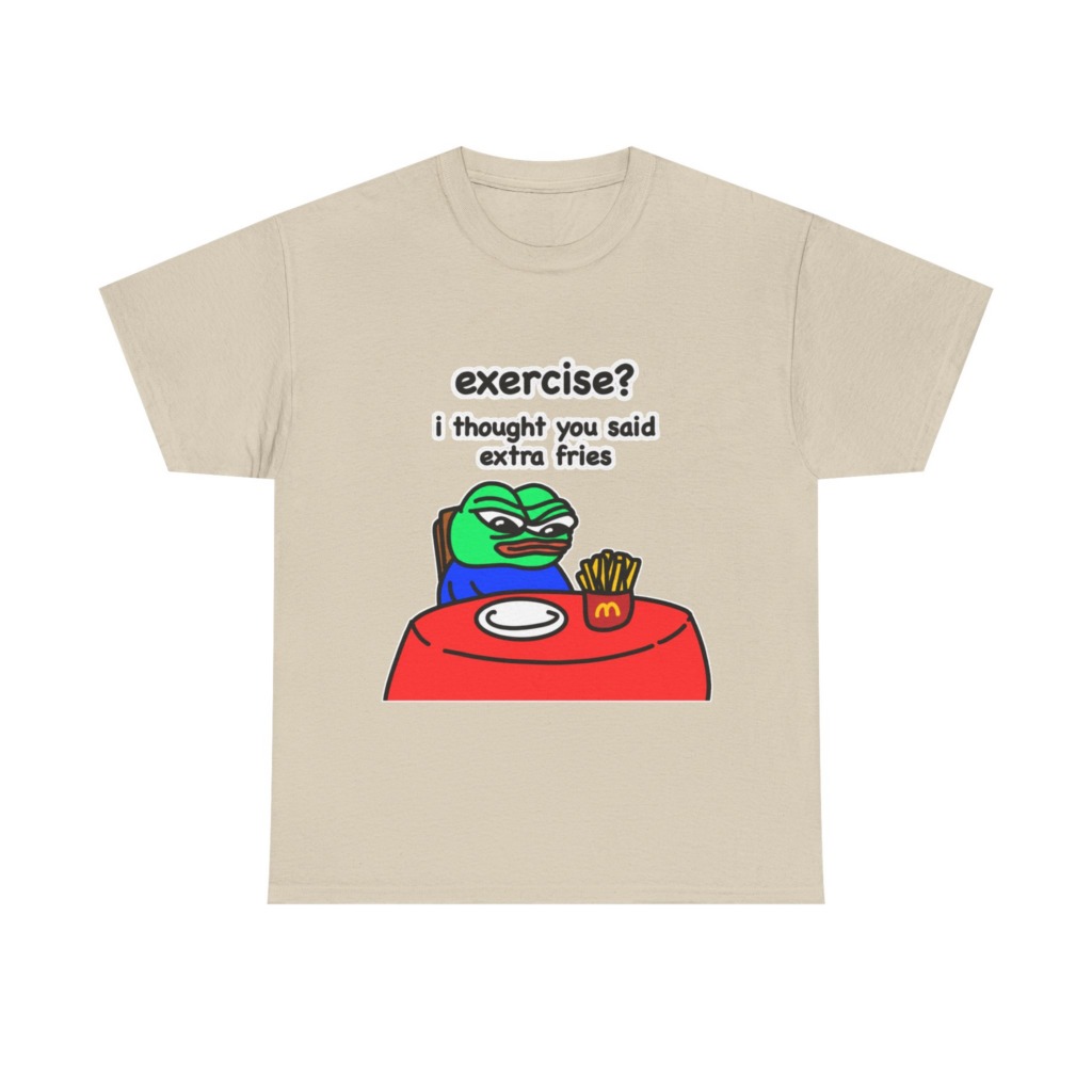 Pepe the Frog 'Extra Fries' Graphic T-Shirt