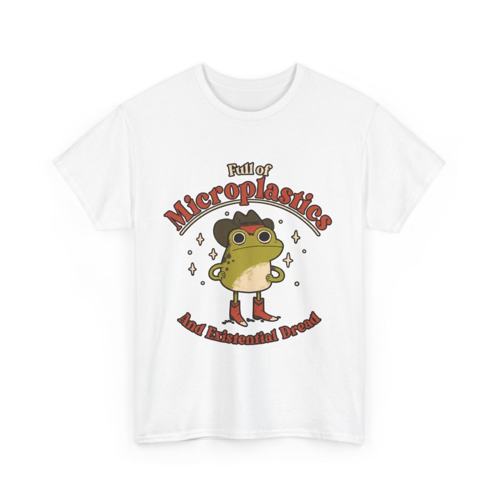 T-Shirt: Cowboy Frog Microplastics Graphic