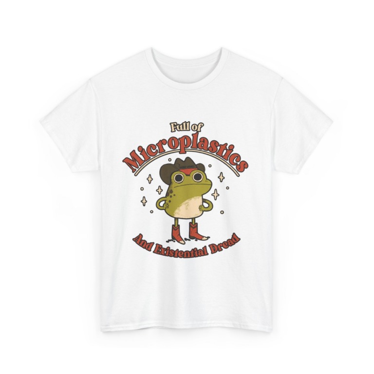 T-Shirt: Cowboy Frog Microplastics Graphic