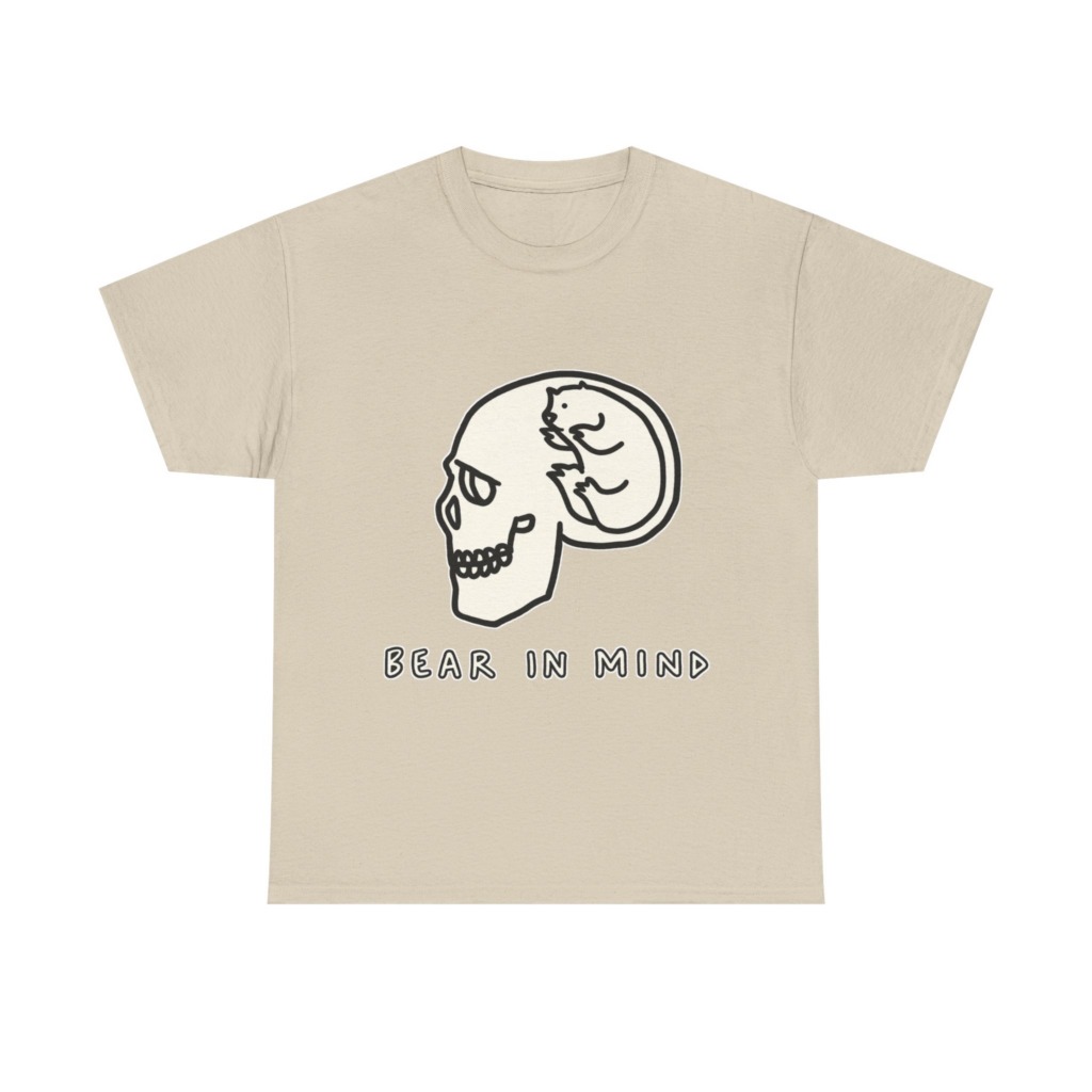 White Bear in Mind Skull Graphic T-Shirt