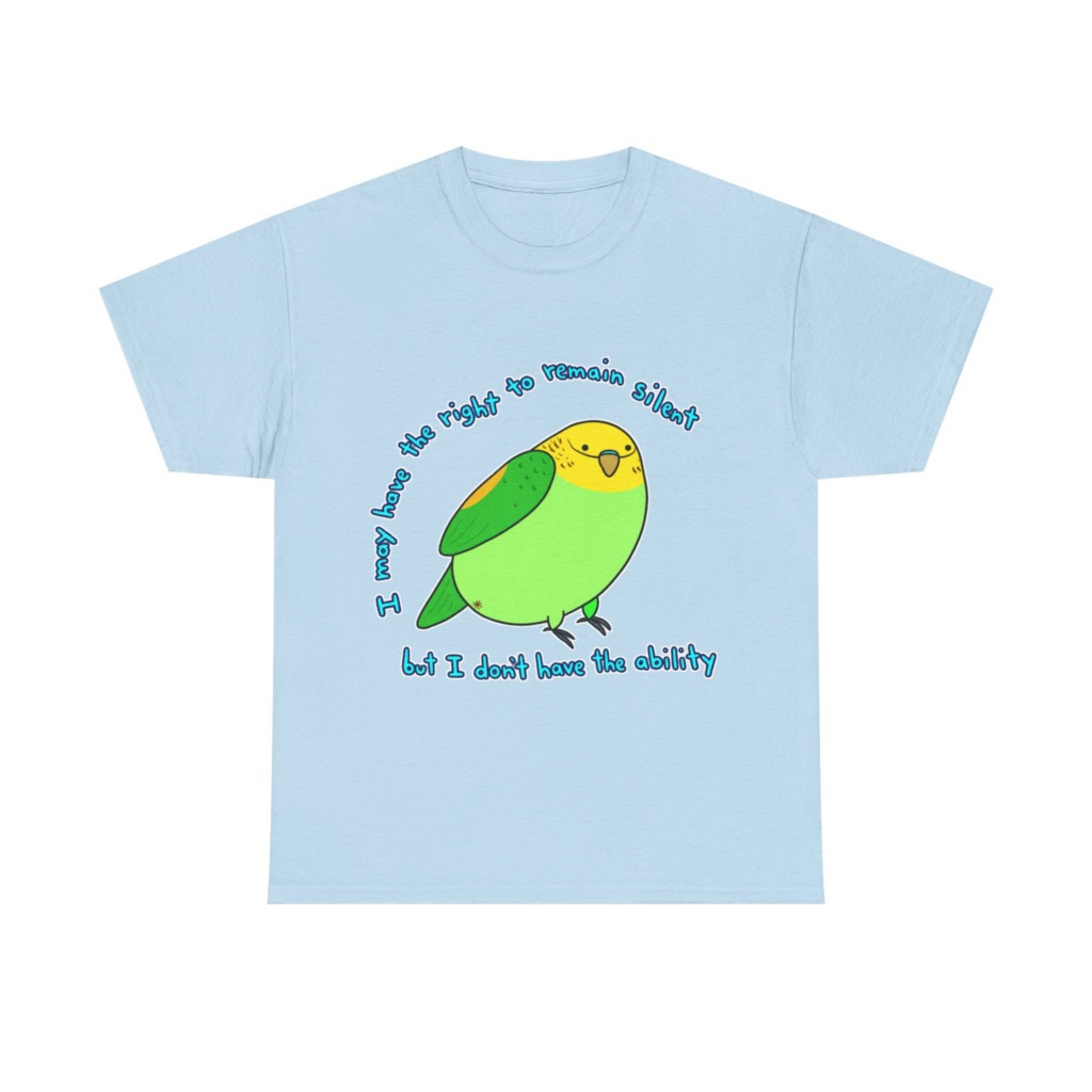 Silent Parrot Quote Graphic T-Shirt