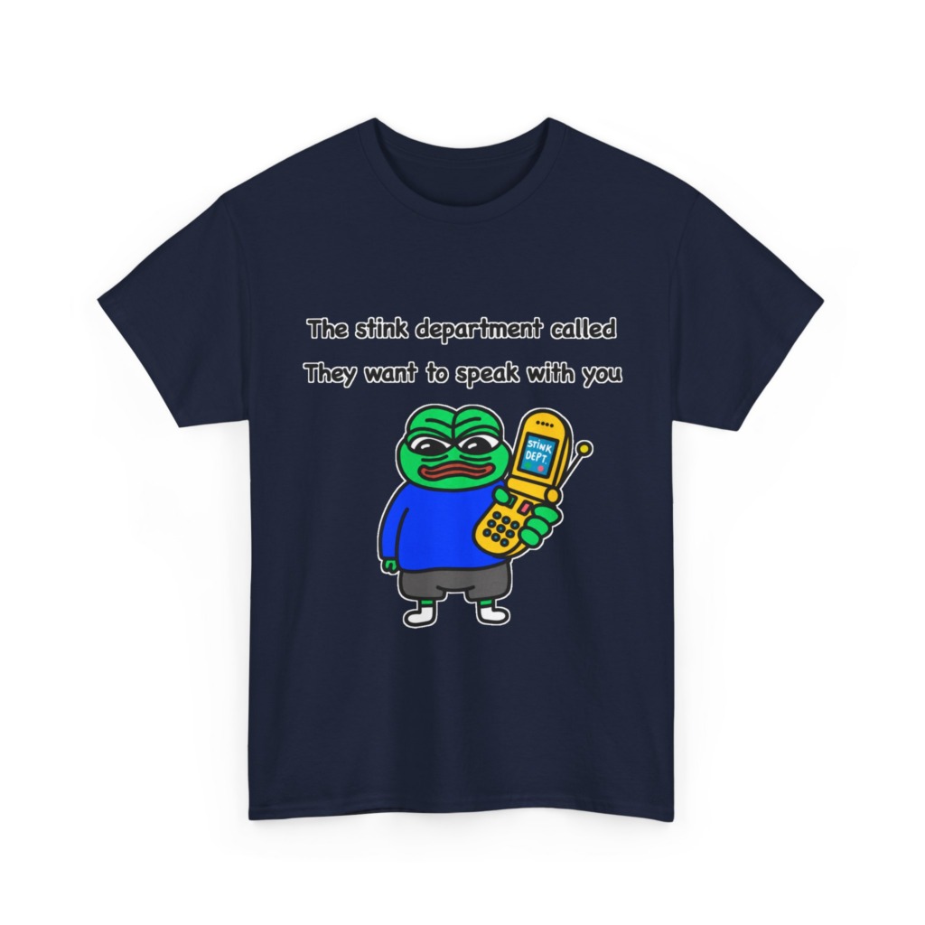 T-Shirt: Pepe Frog 'Stink Department' Call Graphic