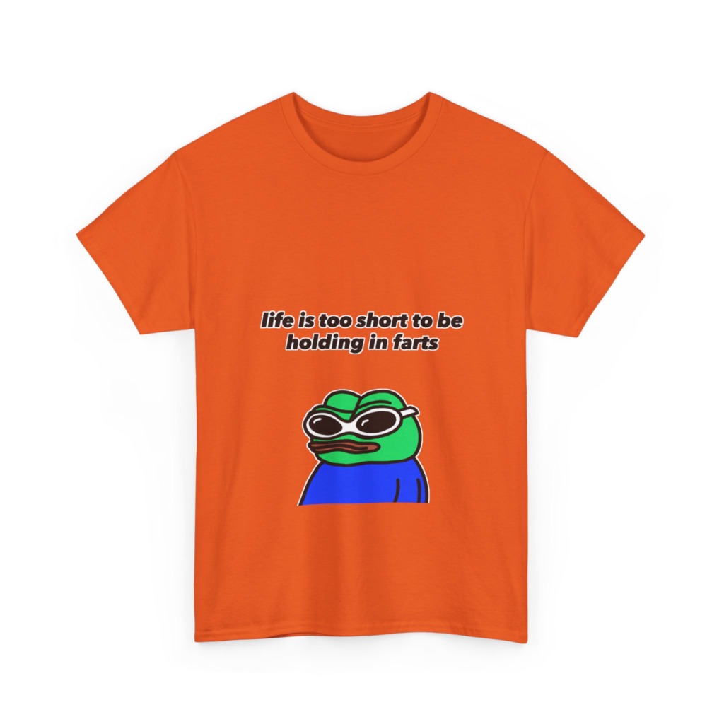 T-shirt: Pepe Frog 'Life's Too Short' Graphic Tee