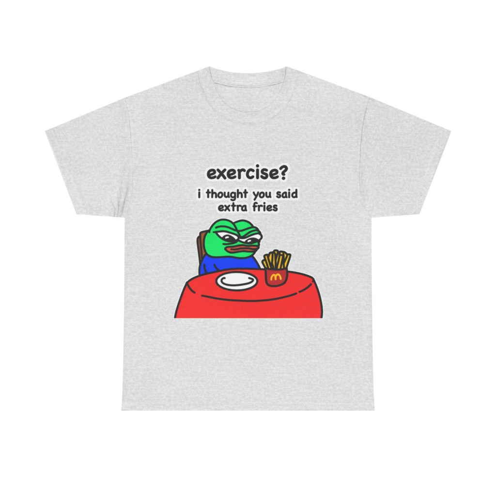 Pepe the Frog 'Extra Fries' Graphic T-Shirt