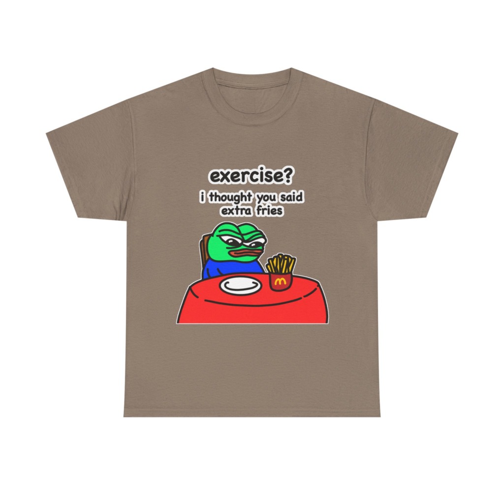 Pepe the Frog 'Extra Fries' Graphic T-Shirt