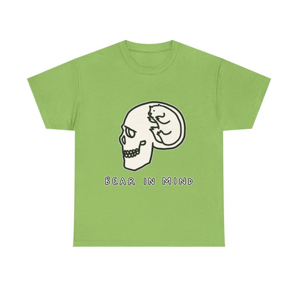 White Bear in Mind Skull Graphic T-Shirt