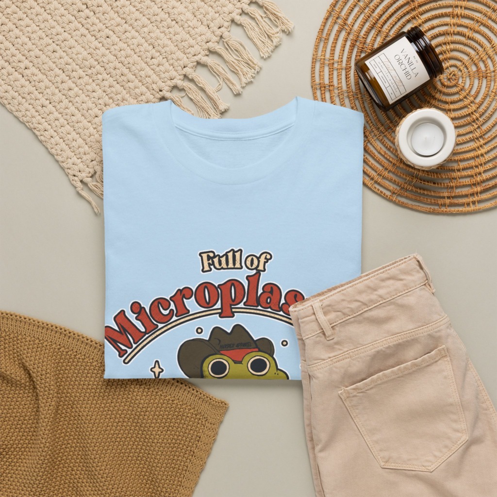 T-Shirt: Cowboy Frog Microplastics Graphic