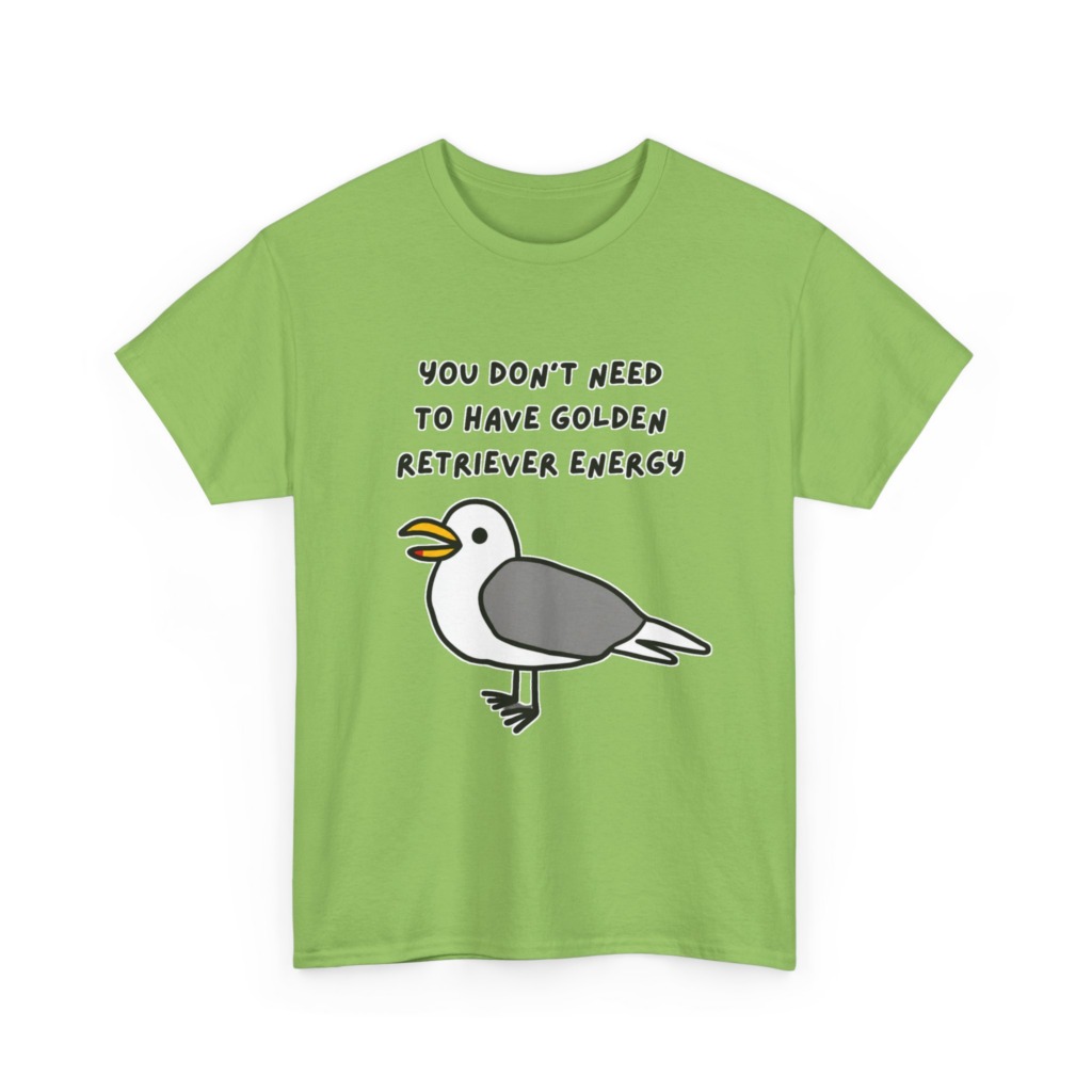 Seagull 'Golden Retriever Energy' Graphic T-Shirt