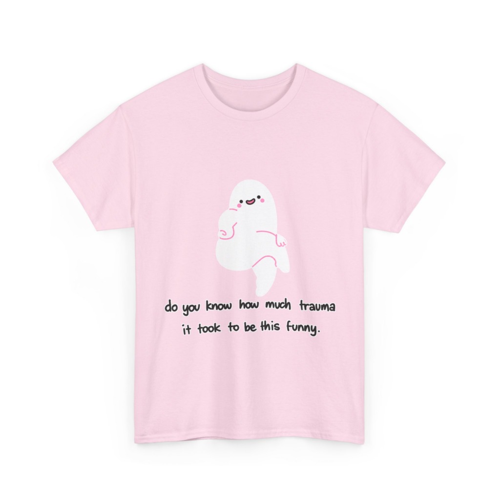 T-Shirt: Funny Ghost 'Trauma' Graphic Tee
