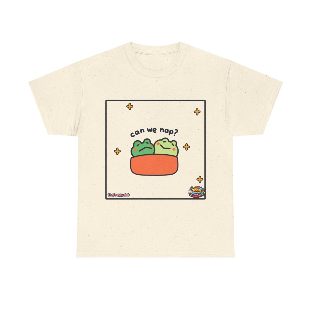 Napping Frogs 'Can We Nap?' Graphic T-Shirt