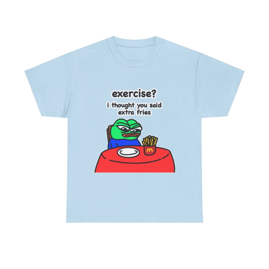 Pepe the Frog 'Extra Fries' Graphic T-Shirt