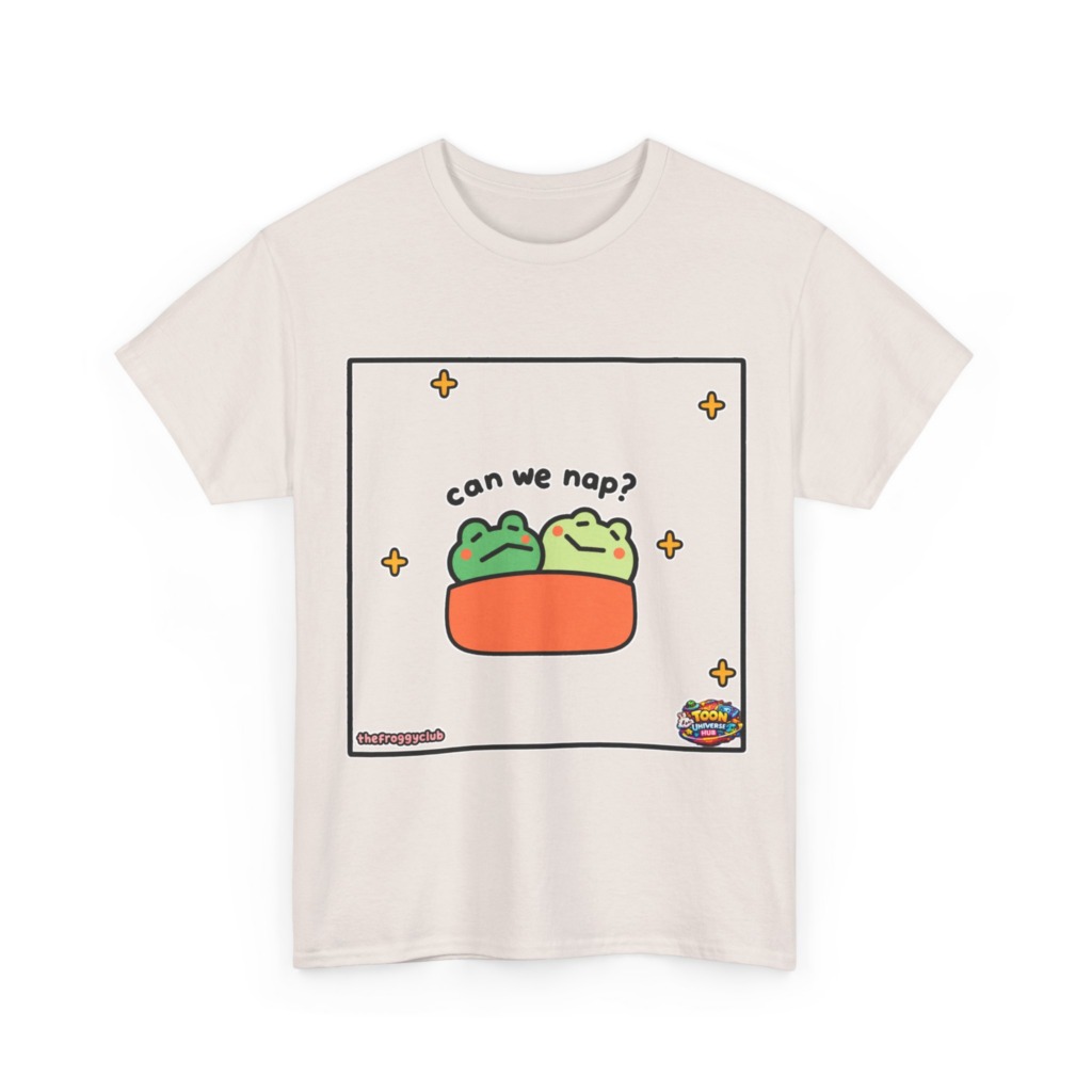 Napping Frogs 'Can We Nap?' Graphic T-Shirt
