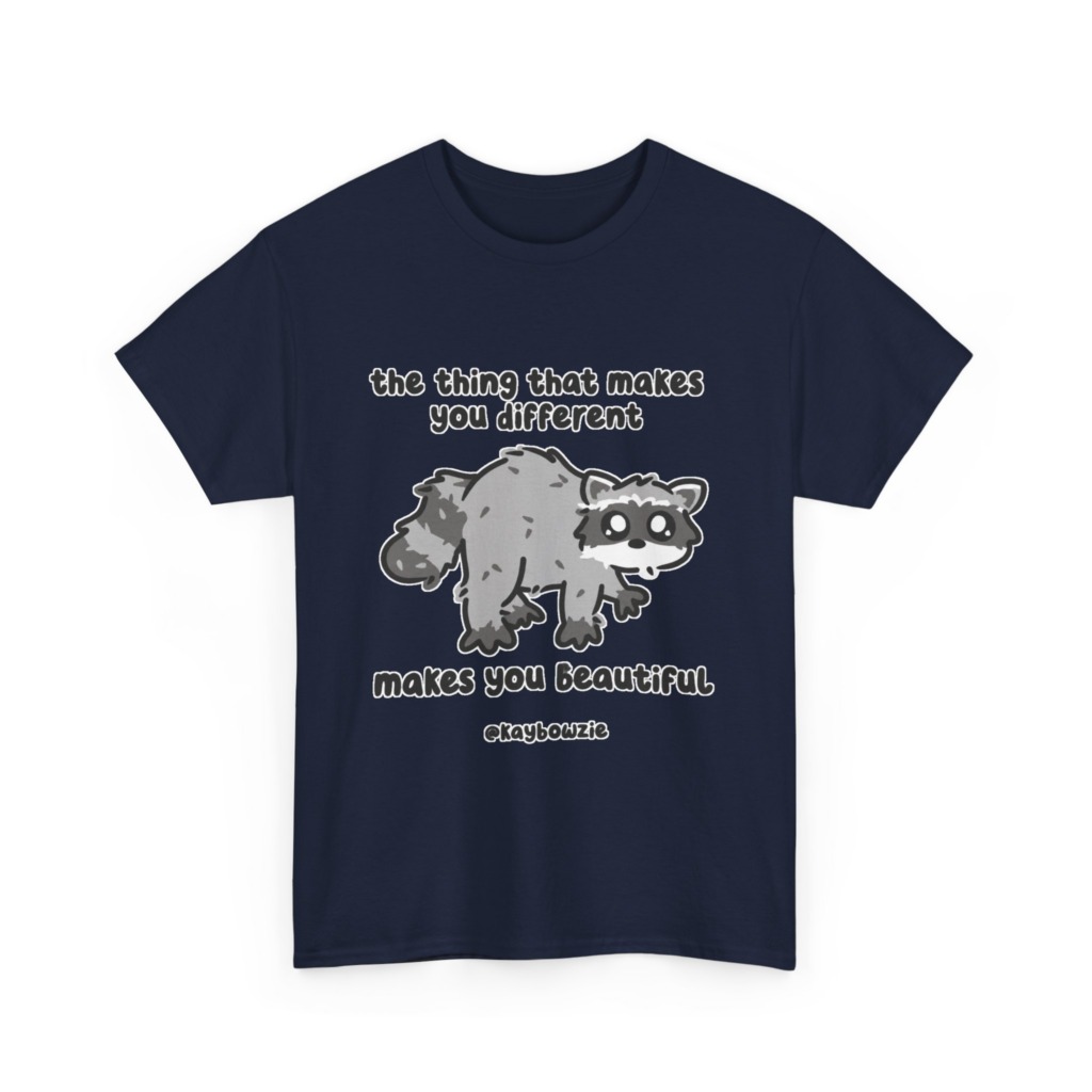 Raccoon 'Different Makes You Beautiful' Graphic Tee