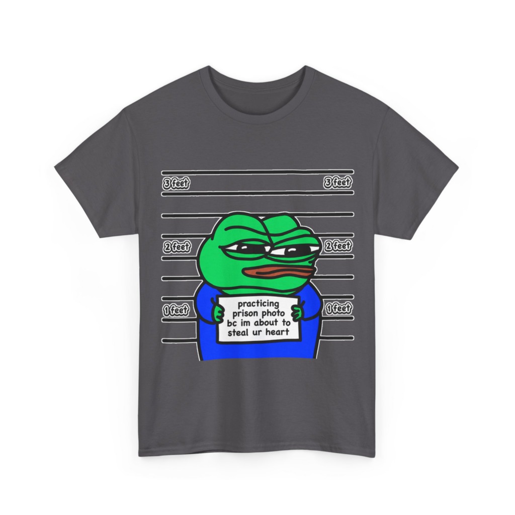 T-Shirt: Pepe Frog 'Steal Your Heart' Mugshot