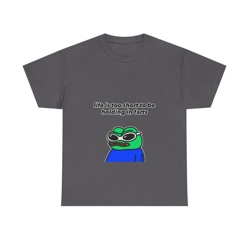 T-shirt: Pepe Frog 'Life's Too Short' Graphic Tee