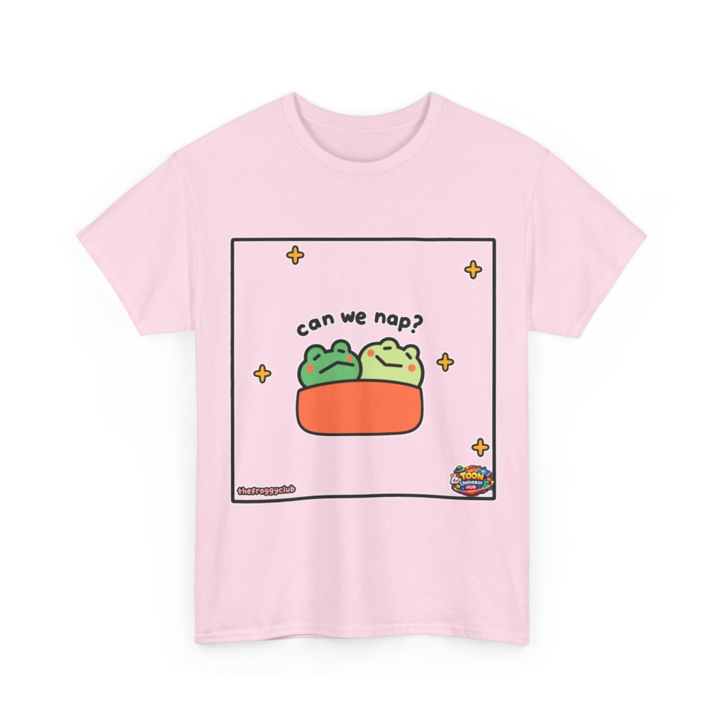 Napping Frogs 'Can We Nap?' Graphic T-Shirt