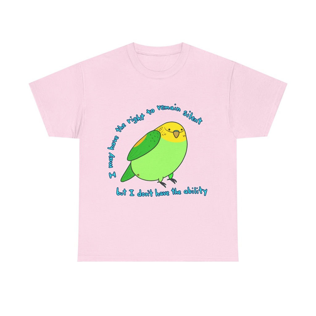 Silent Parrot Quote Graphic T-Shirt