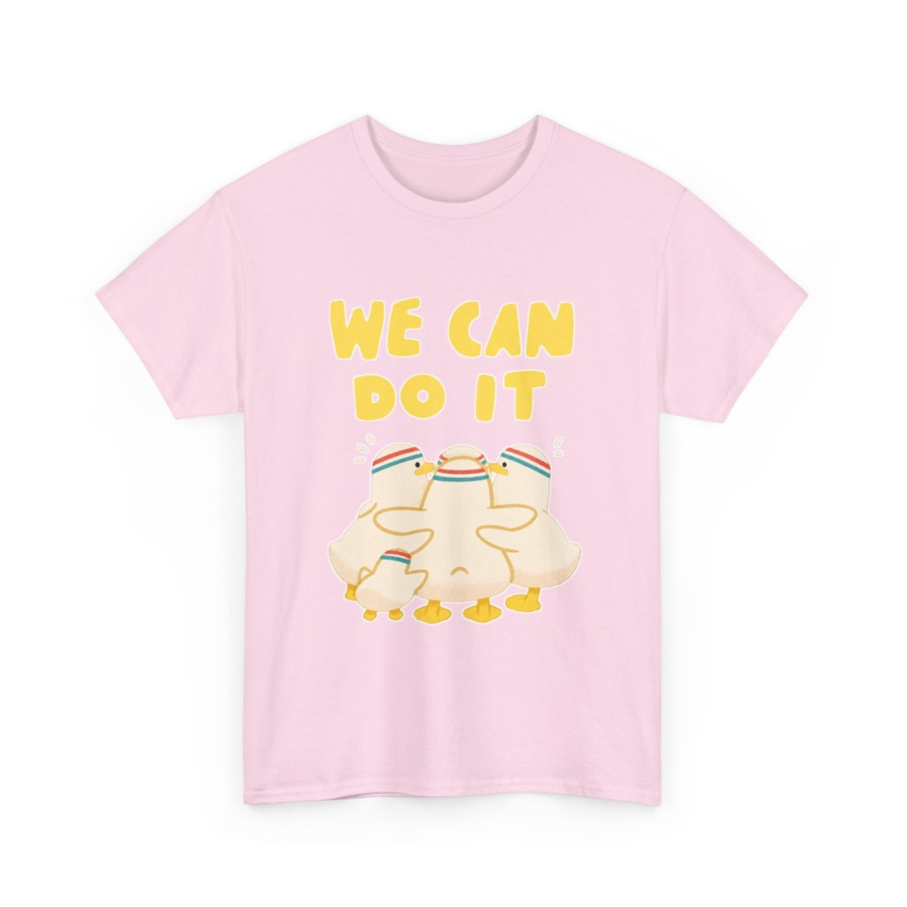 White 'We Can Do It' Duckling Huddle Graphic Tee