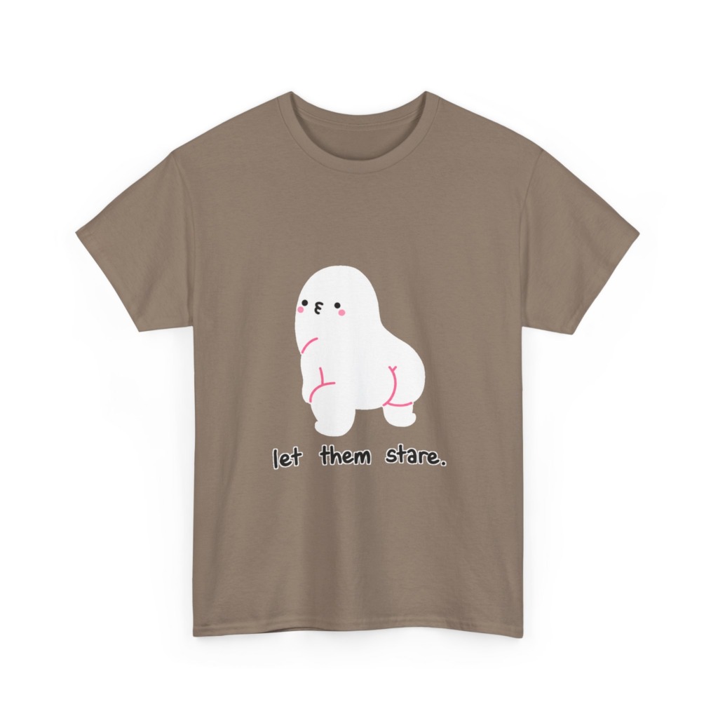 White "Let Them Stare" Creature Graphic Tee