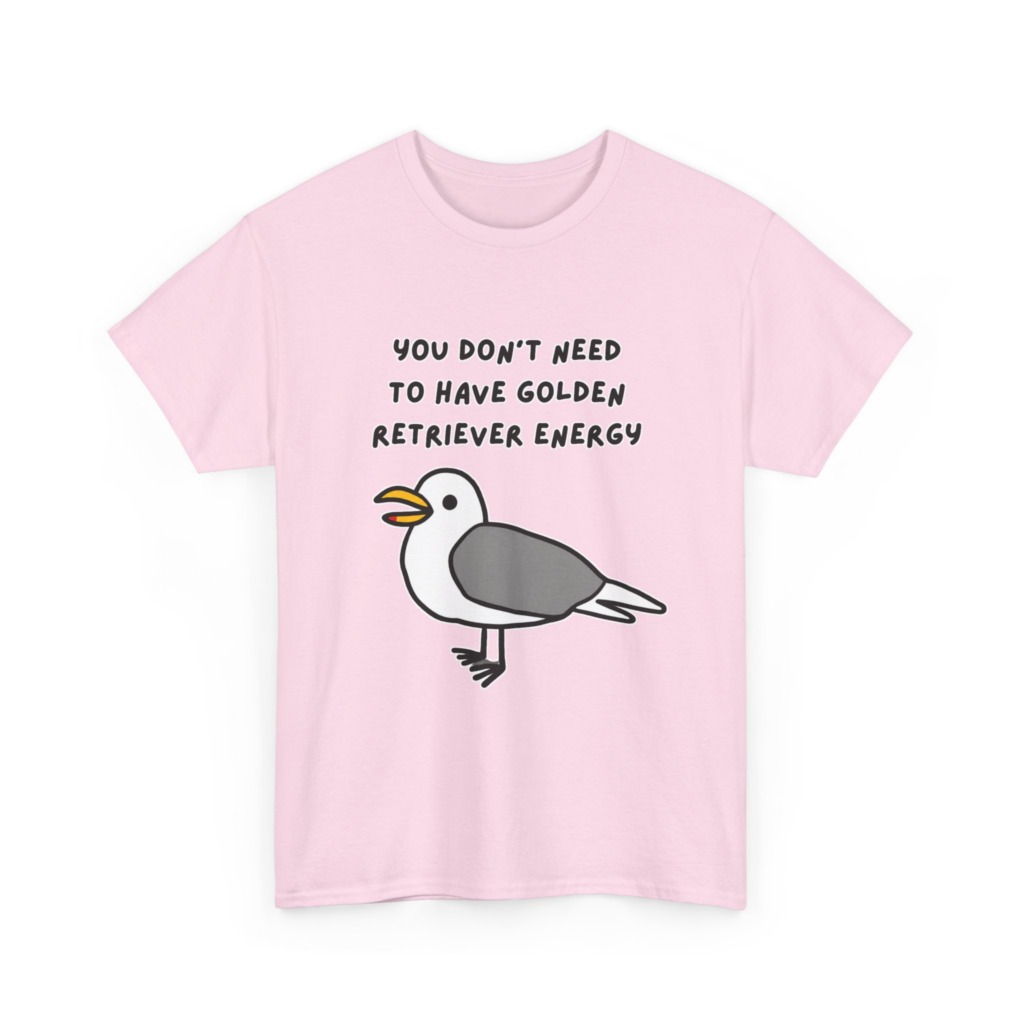 Seagull 'Golden Retriever Energy' Graphic T-Shirt